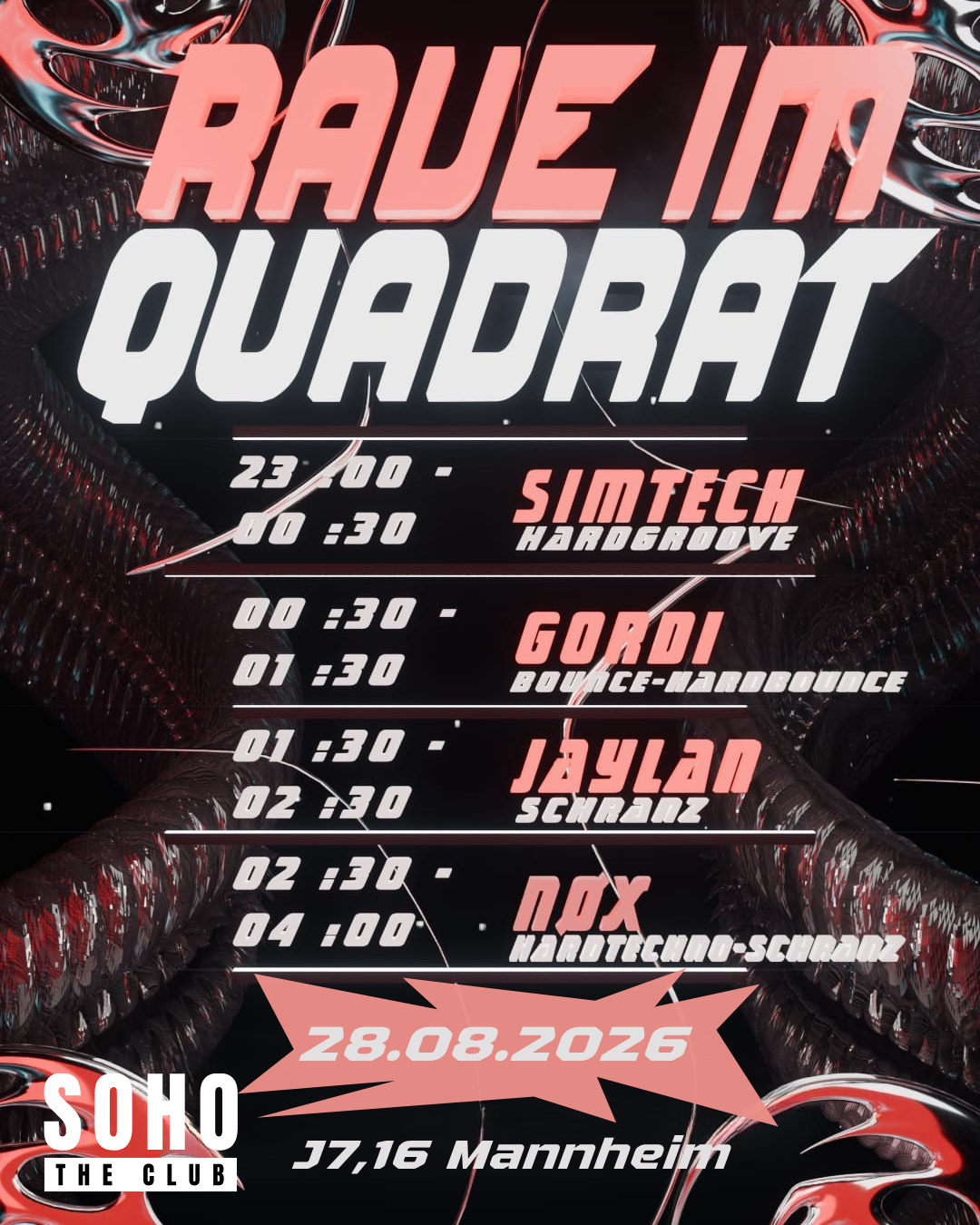 RAVE IM QUADRAT
